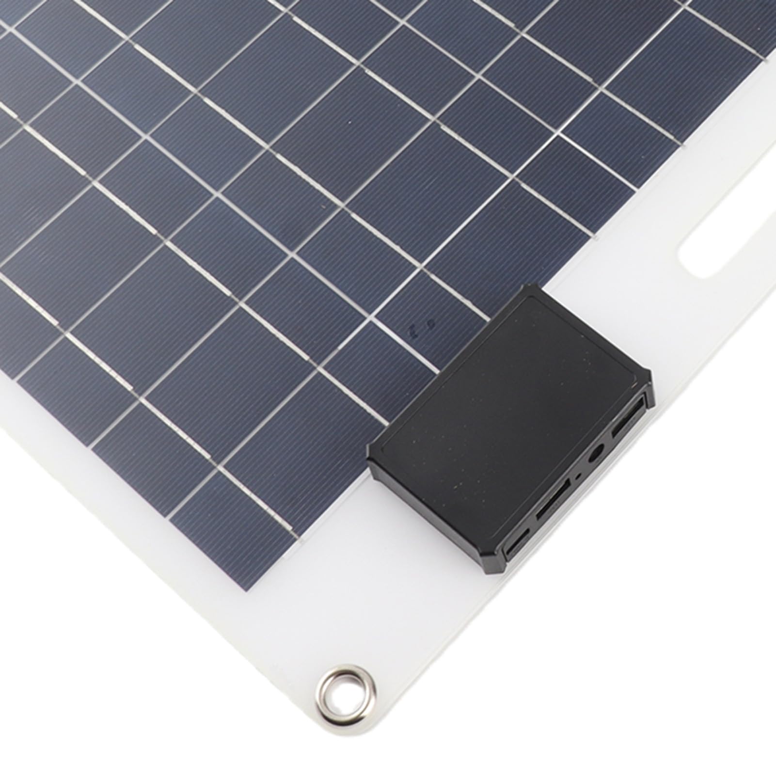 Caricabatteria a Pannello Solare 100W in Silicio Monocristallino 12V/24V con Doppie Porte USB e Controller 100A per, Barca e Garage
