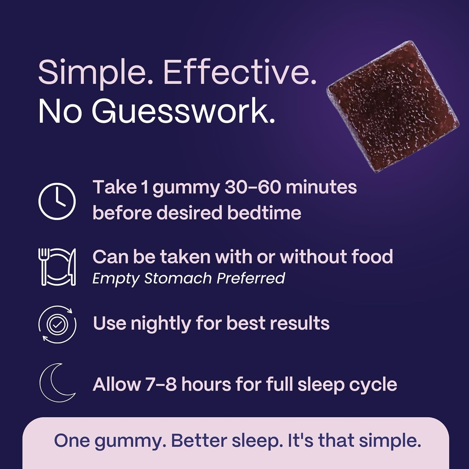 Slumber Rest & Renew Sleep Gummies, Vegan Sleep Aid With Organic Passion Flower, Chamomile, & Pure Reishi Mushroom to Support Relaxation Before Bed, Plant Based, Low Sugar, Strawberry Flavor, 30 Count - Image 8