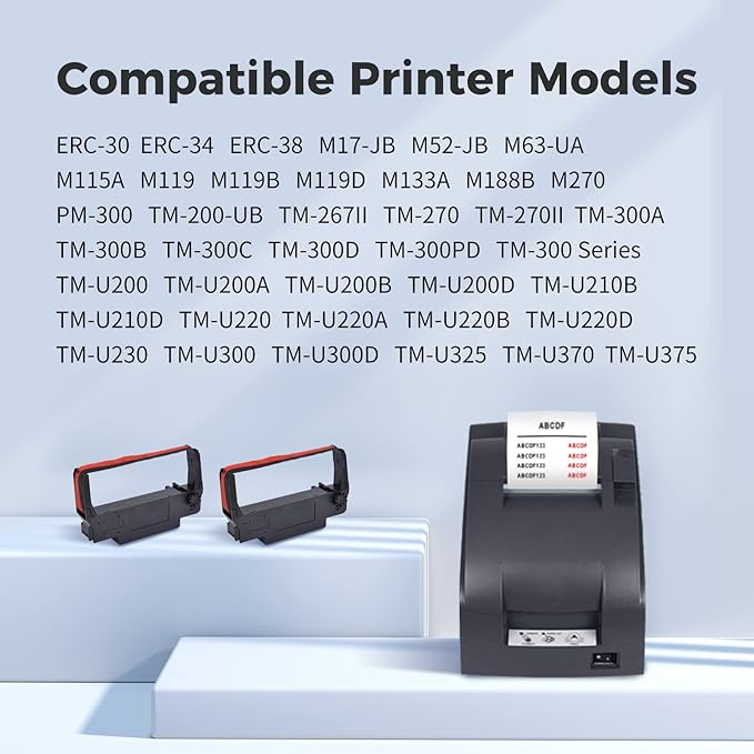 myCartridge 24 Pack ERC30 ERC-30 ERC 30 34 38 B/R Cinta Compatible miniatura 3