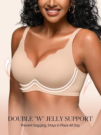 Jelly Bras for Women with Support - S-2XL Wireless Seamless Bralette
