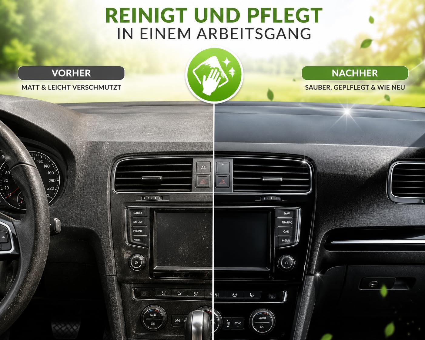 SDV Chemie Cockpitspray Orangenduft silikonfrei 12x 400ml | Cockpit, Pflege, Reiniger, Auto, Car