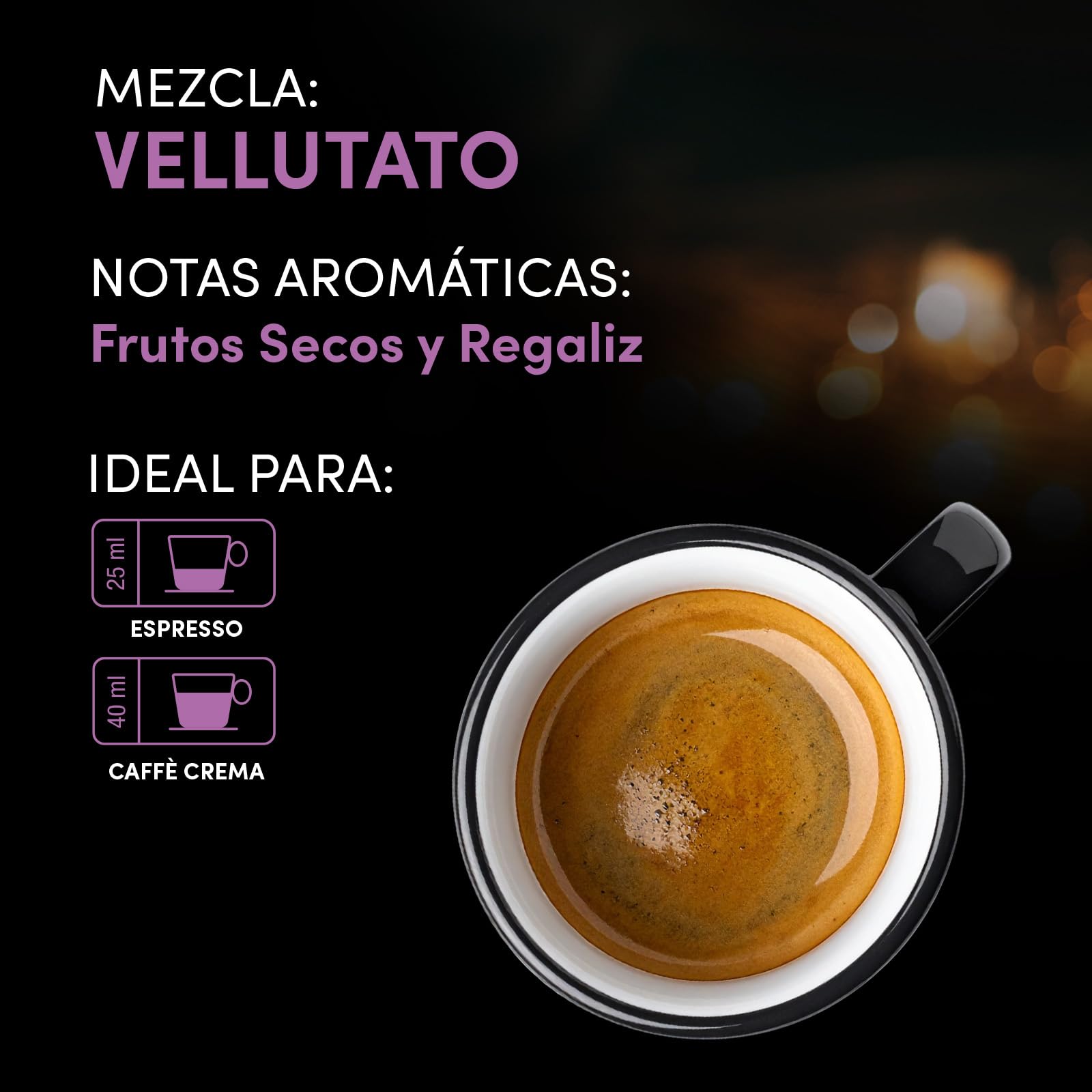 Pellini Vellutato, 250 Cápsulas de Aluminio compatibles con Nespresso, Mezcla de café Arábica y Robusta, con notas de frutos secos y regaliz, 5 paquetes de 50 cápsulas