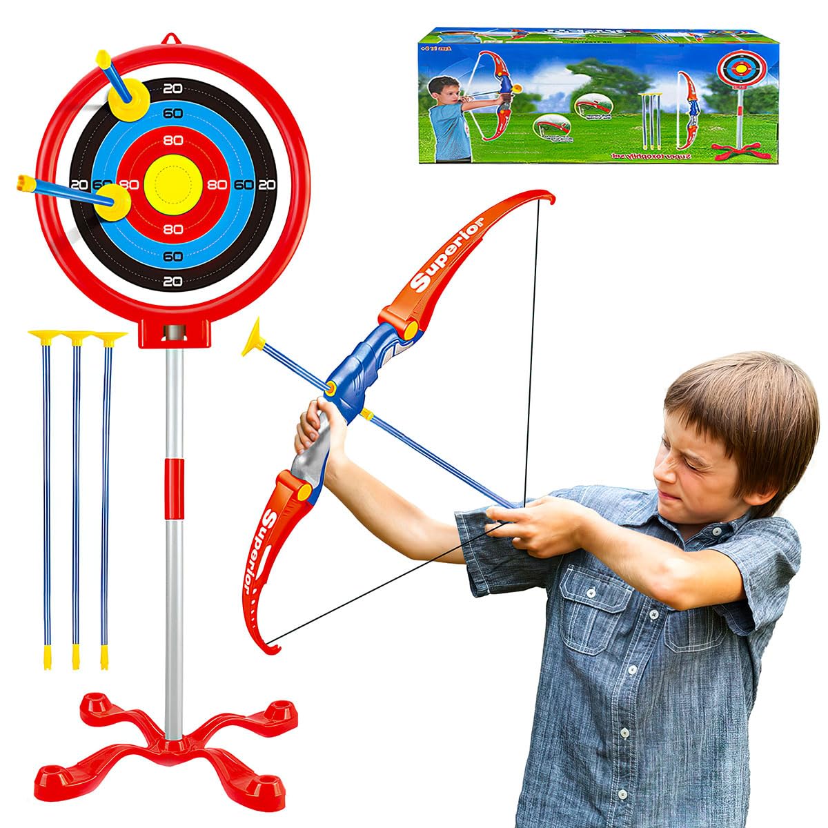 Xwin SportseriesKids Archery Bow And Arrows Set Kids Practice Cross Bow