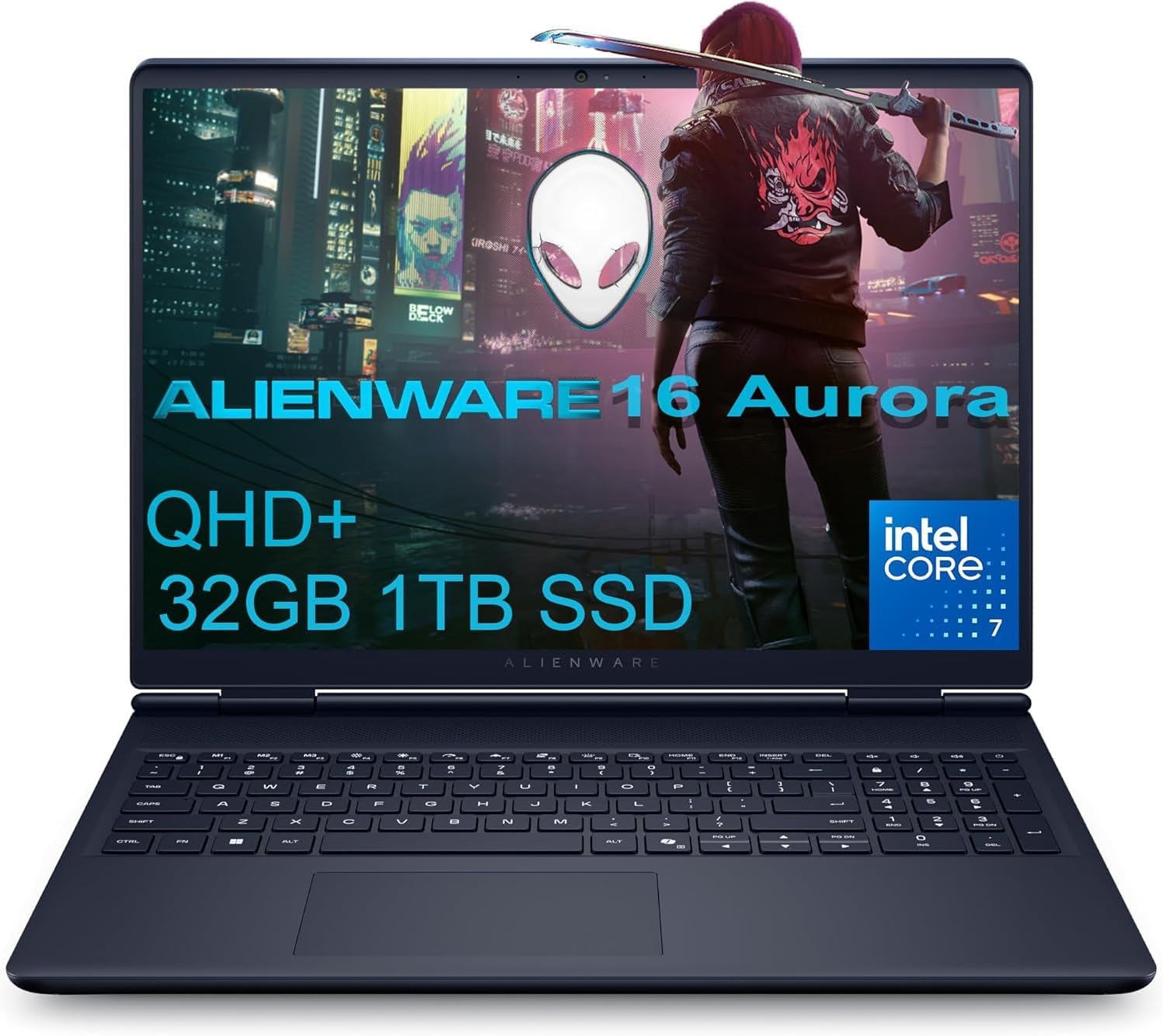 2025 Alienware 16 Aurora Gaming Laptop (16″ QHD+ 120Hz, Intel 10-Core 7 240H, 32GB DDR5 RAM, 1TB SSD, NVIDIA GeForce RTX 4050 6GB), White Backlit Keyboard, Wi-Fi 7, Ethernet, Win 11 Home (Renewed)