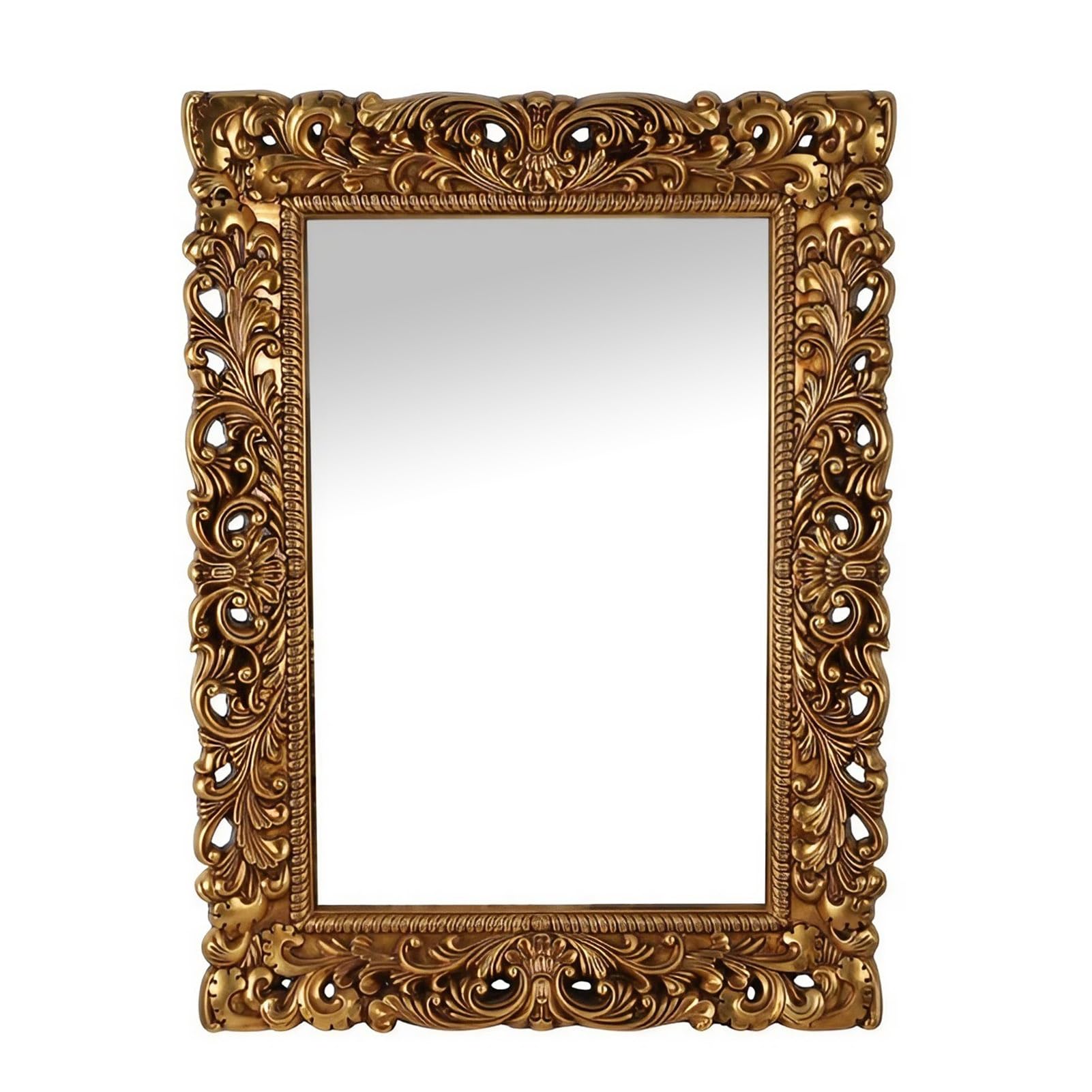 Miroir baroque orné doré 115 × 85 cm pour agrandir une chambre