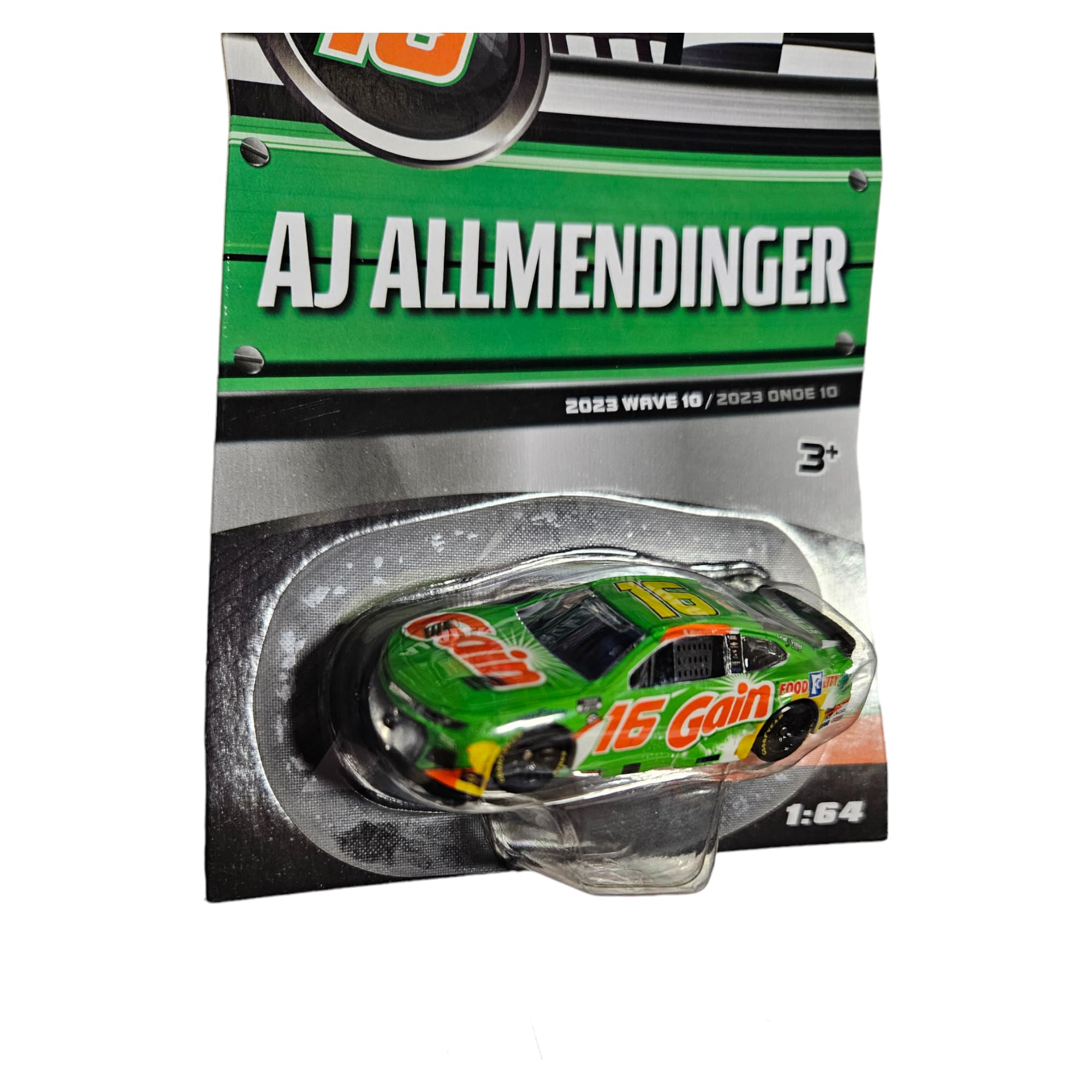 2023 NASCAR Authentics AJ Allmendinger Wave 10 Diecast Car, 1:64