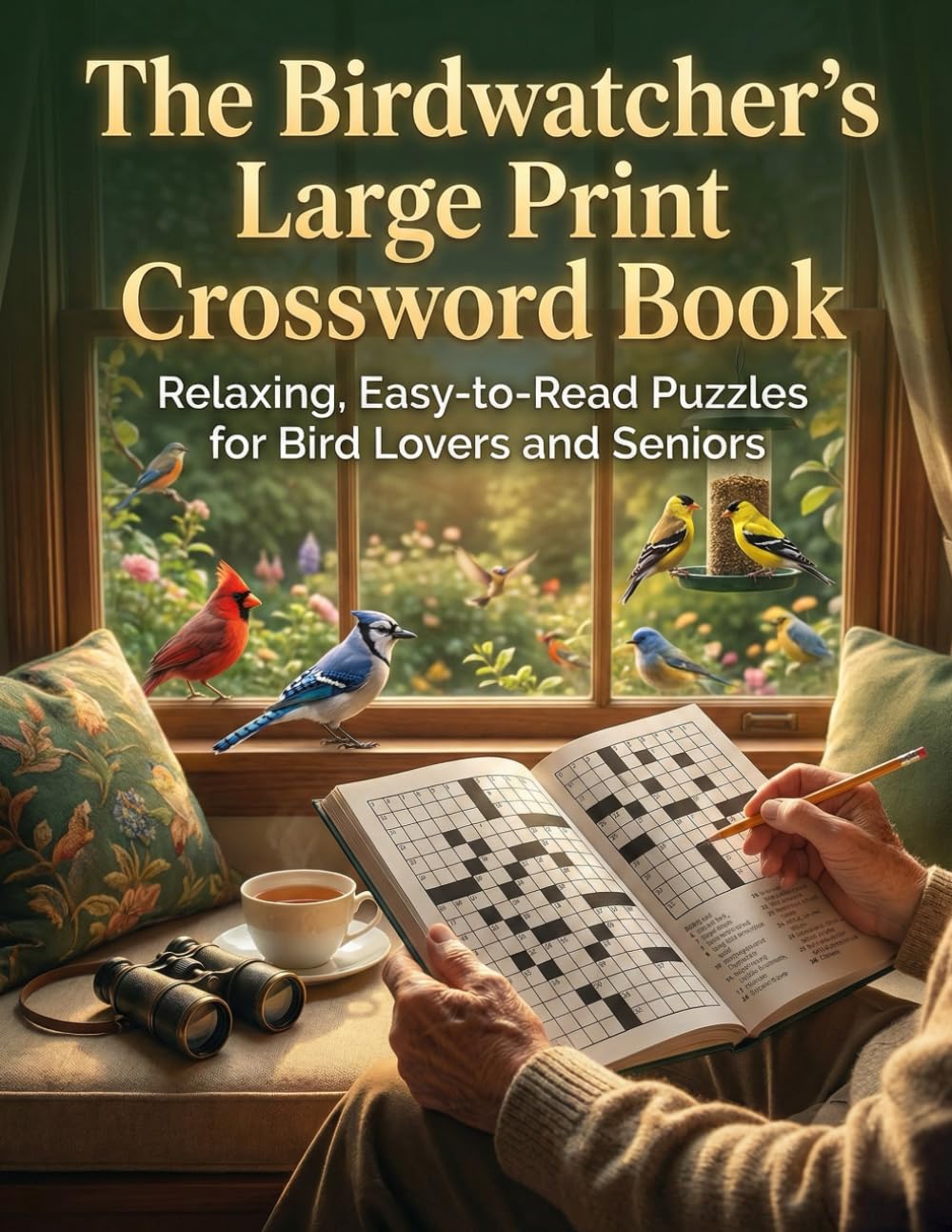 The Birdwatcher’s Large Print Crossword Book: Relaxing, Easy-to-Read Puzzles for Bird Lovers and Seniors Paperback