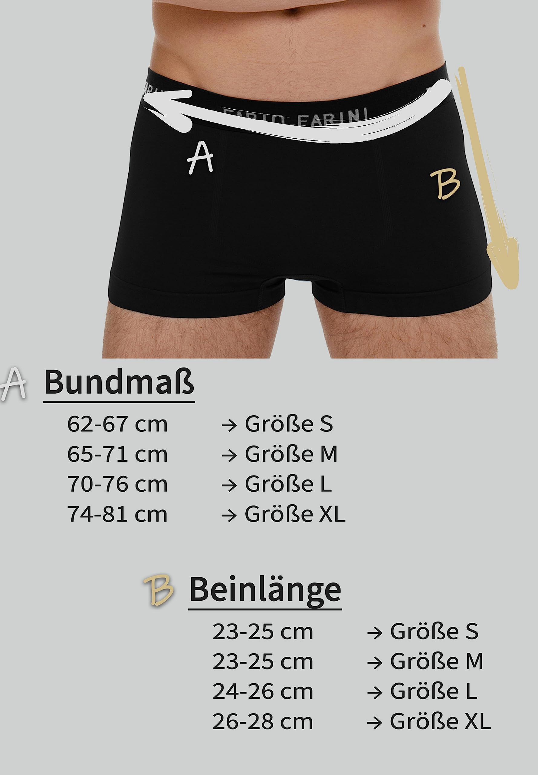 Fabio Farini – Pack de 4 Boxers Hommes en Microfibre Respirante de Haute qualité