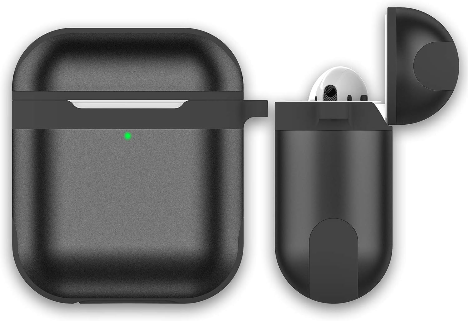 Case for Airpods, FILOTO Upgrade AirPods Protective Metal Case with Air Pods Accessories Keychain, Soft Silicone&Hard Aluminum Slim Portable&Shockproof Airpod Case for Apple Airpods 2&1 Charging Case.