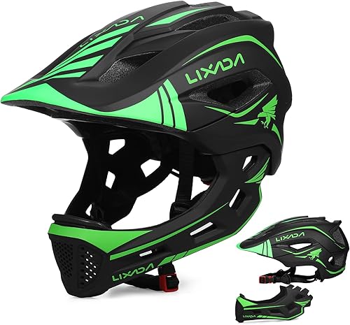 Lixada Casco de ciclismo para niños, casco de ciclismo desmontable ajustable para niños, bicicleta, monopatín, equipo de protección (20.5-22