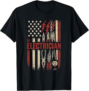Electrician - Funny Humor Tools Patriotism T-Shirt