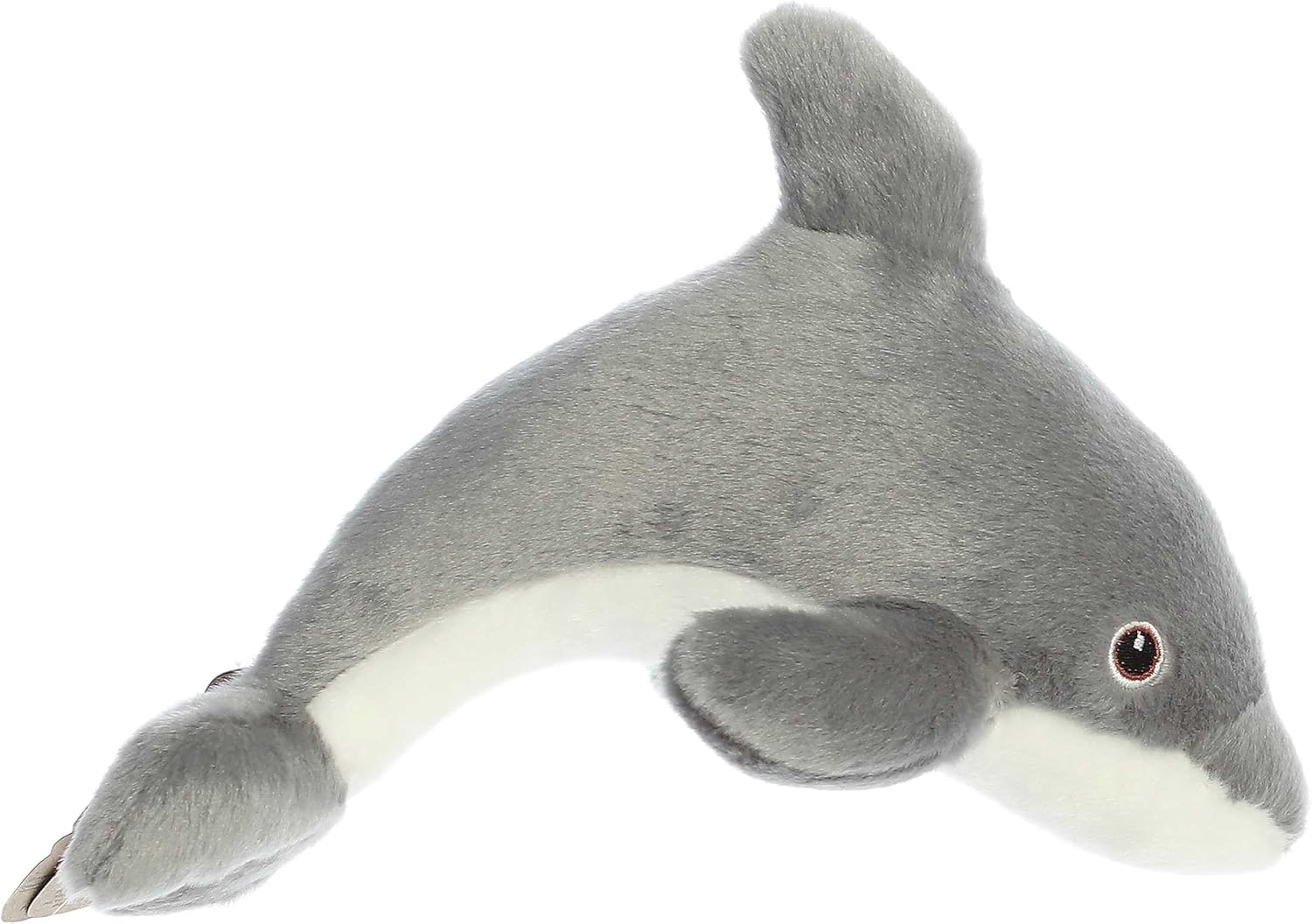 Aurora® Responsibly Made Eco Nation™ Eco Softies™ Dolphin Stuffed Animal - Ideal for Playtime Adventures - Perfect for Birthdays or Just Because - Grey 9 Inches