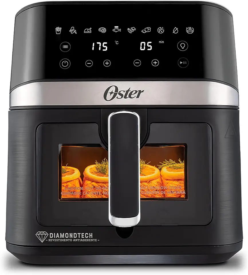 Fritadeira DiamondTech Oster 6L com Visor Transparente - 220V