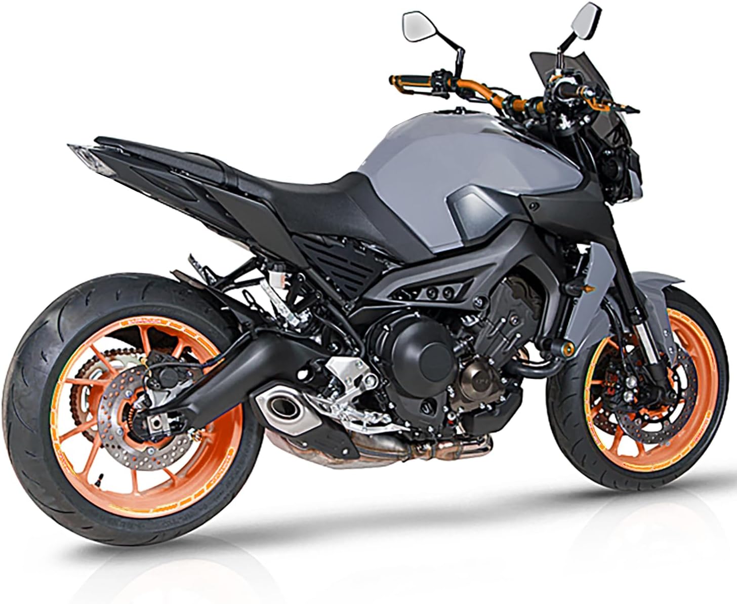 Motorcycle Fuel Gas Tank Cover for Compatible with Yamaha MT-09 FZ-09 MT09 FZ09 2013 2014 2015 2016 2017 2018 2019 2020 Oil Shell Guard ABS Fairing Protection (Carbon Fiber Look)