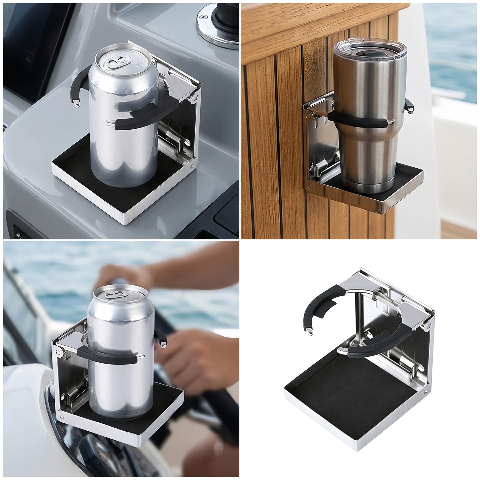 Marine Wandbecherhalter für Yachtkabine, Retractablebig1