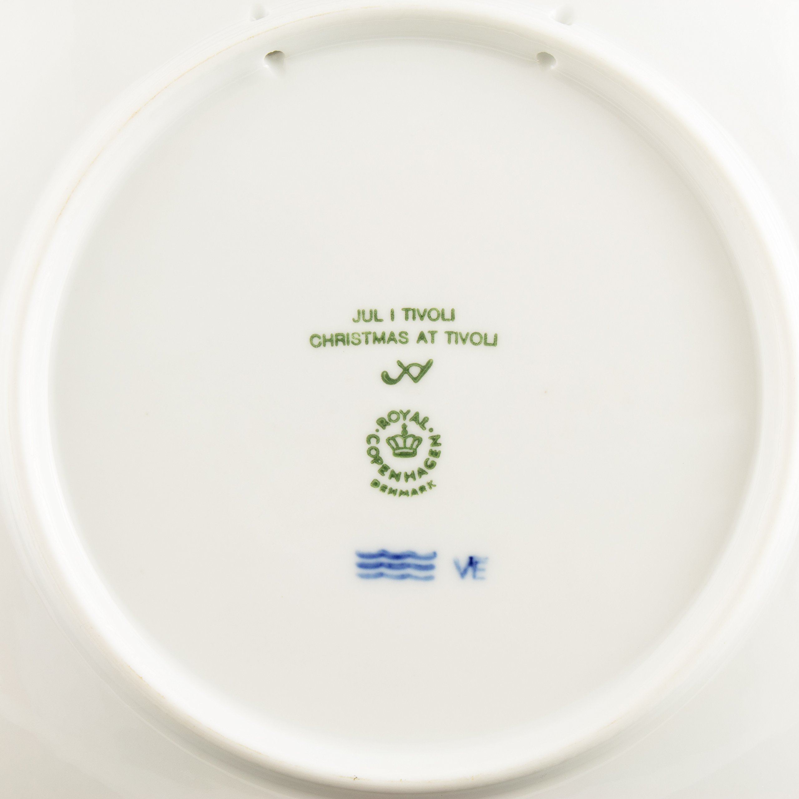 ROYAL COPENHAGEN Piatto di Natale 1990 Porcellana Prima Scelta