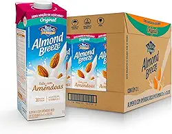 Pack de Alimento com Amendoa Almond Breeze Original Zero Açúcar 1L - 12 Unidades