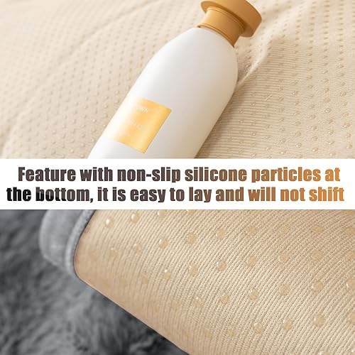 Miniatura 5 de MIFXIN Funda de cojín de felpa suave para sofá, funda de sofá de piel sintética esponjosa para sofá de 1, 2 y 3 plazas, protector de muebles para