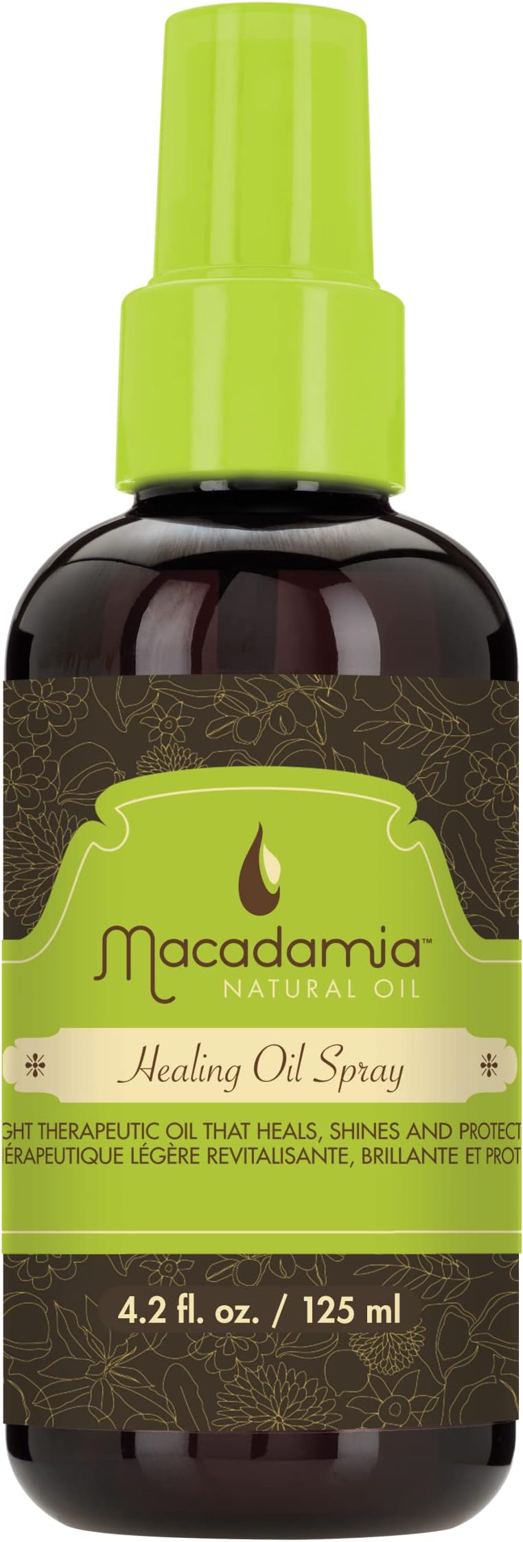 - Macadamia Natural Healing Oil Spray – Lightweight Nourishing Hair Oil Mist for Shine, Smoothness & Frizz Control, 4.2 oz