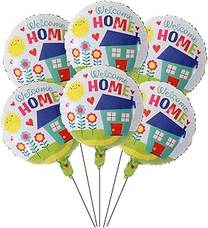 6PC Welcome Home Foil Mylar Balloons Decorations Set Welcome Foil Balloons for Baby, Party Decoration Home Decorations