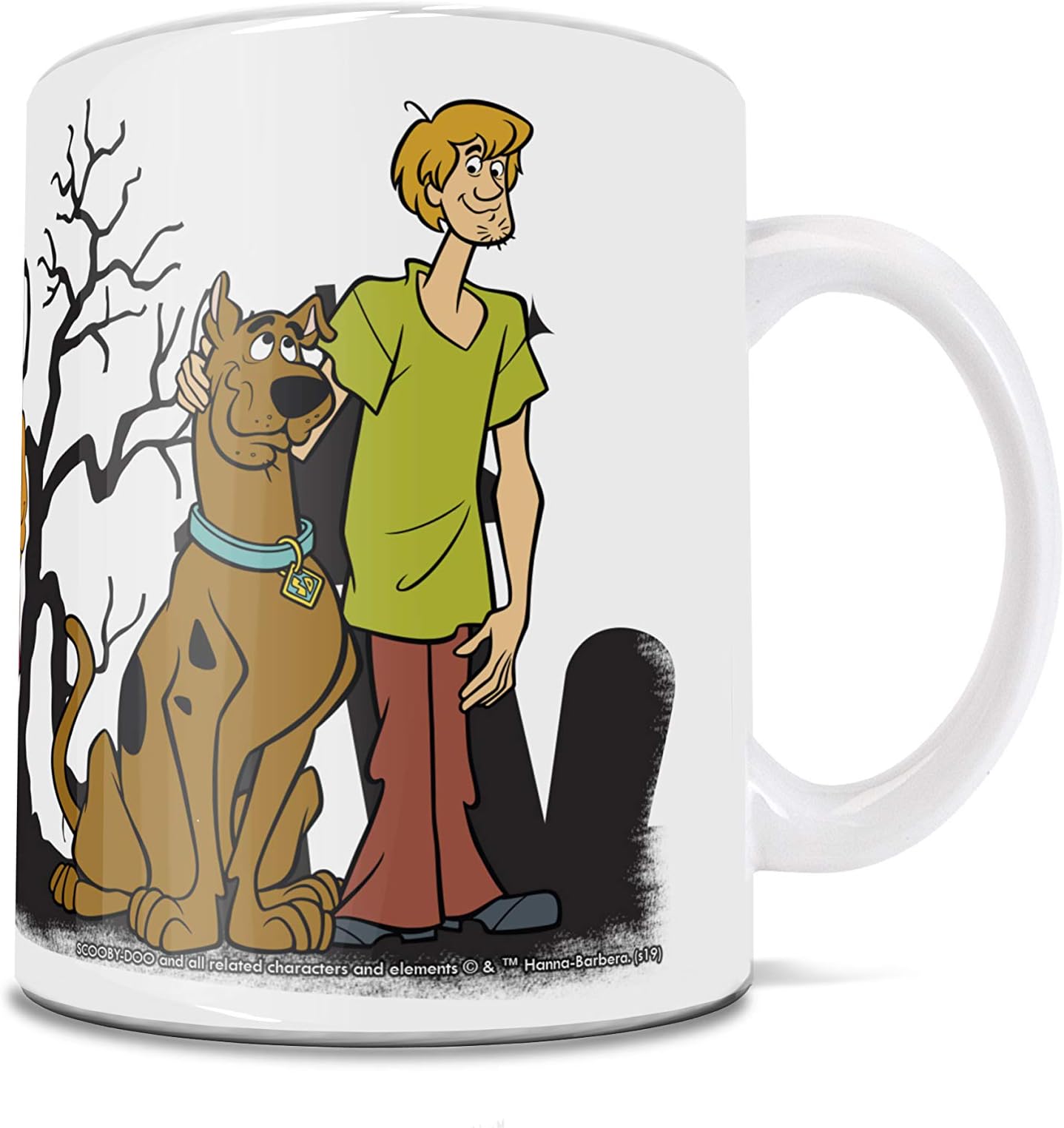 Trend Setters Scooby-Doo – The Gang – Shaggy – Scooby – Daphne – Velma – White Ceramic Mug – Perfect for Gifting or Collecting