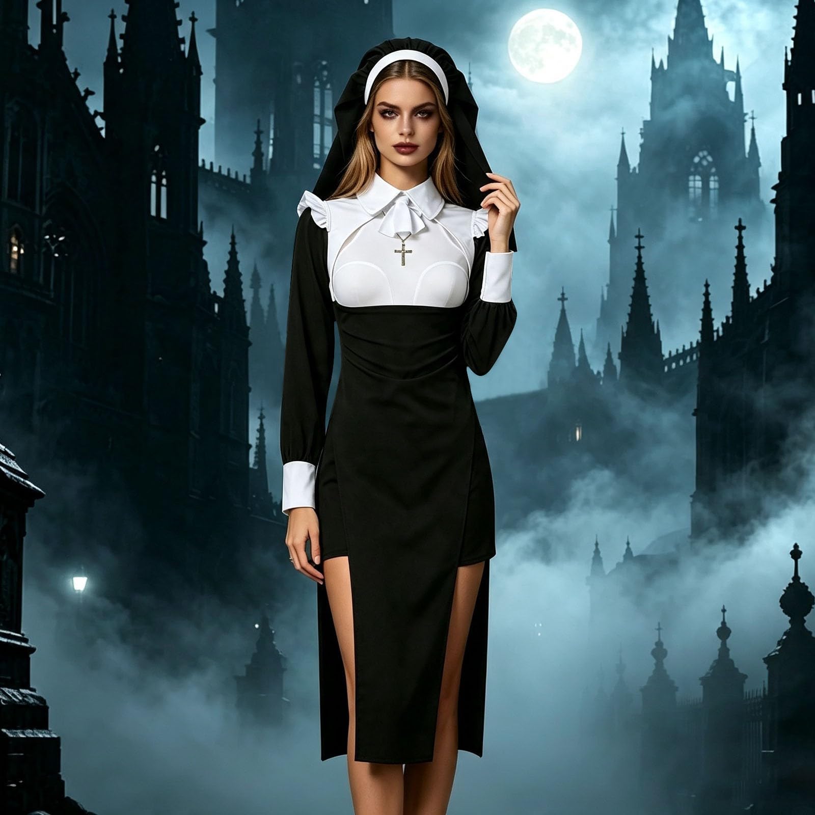 Damen Oktoberfest Outfit Midi Dirndlkleid Trachtenkleid Elegantes Kostüm für Erwachsene mit Rollenspiel Funktion Gothic Outfit für Damen Party Cosplay Spitze Midi Dirndlkleid Kleid
