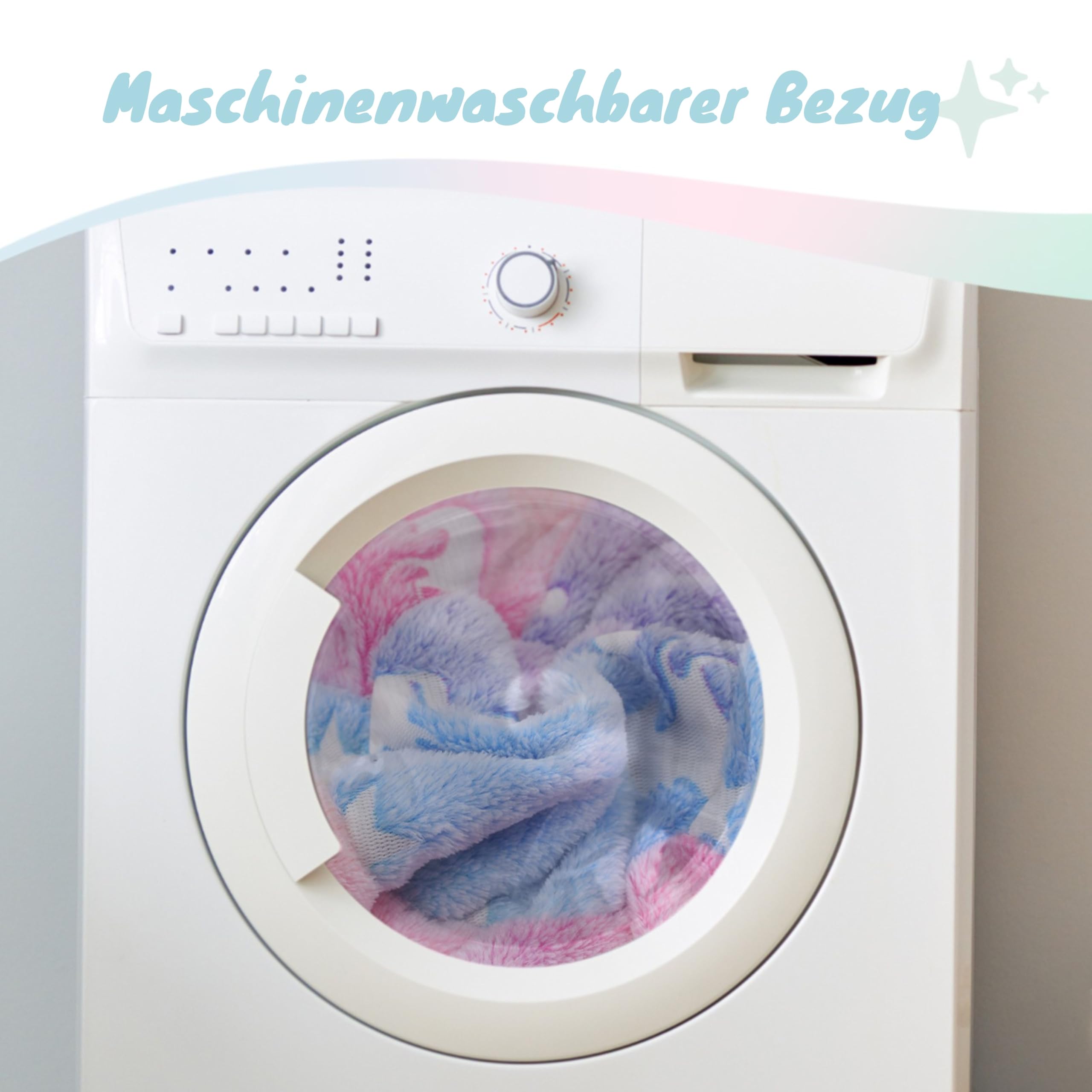 MeMoreCool Sitzsack für Kinder von 8-12 Jahren – Kinder Sitzsack Sofa mit Füllung, Bohnensack für Mädchen und Jungen, gemütlicher Bodenstuhl für Spielzimmer & Kinderzimmer, Regenbogen-Muster