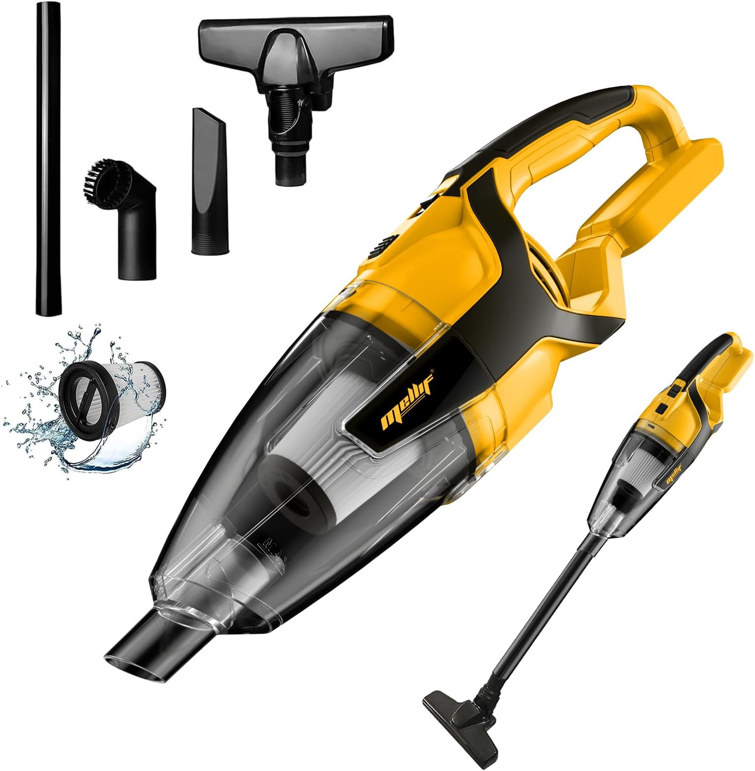 120W Cordless Handheld Vacuum Cleaner for DeWALT 20V 60V Max Battery (Battery NOT Included) Portable for Hard Floor Carpet Car Pet Hair Cleaning
