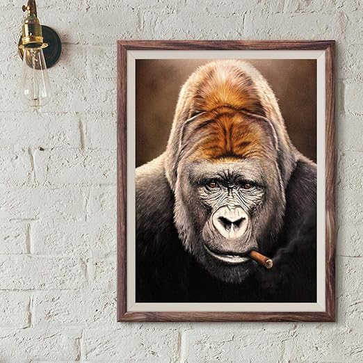 Amazon Co Jp Kdsmfaモンキーゴリラ鼻鼻シガー画像リビングルーム壁アートデコレーション動物ポスターデコレーション19x27inch フレームなし ホーム キッチン Amazon Co Jp Kdsmfaモンキーゴリラ鼻鼻シガー画像リビングルーム壁アートデコレーション動物ポスターデコレーション19x27inch フレームなし ホーム キッチン