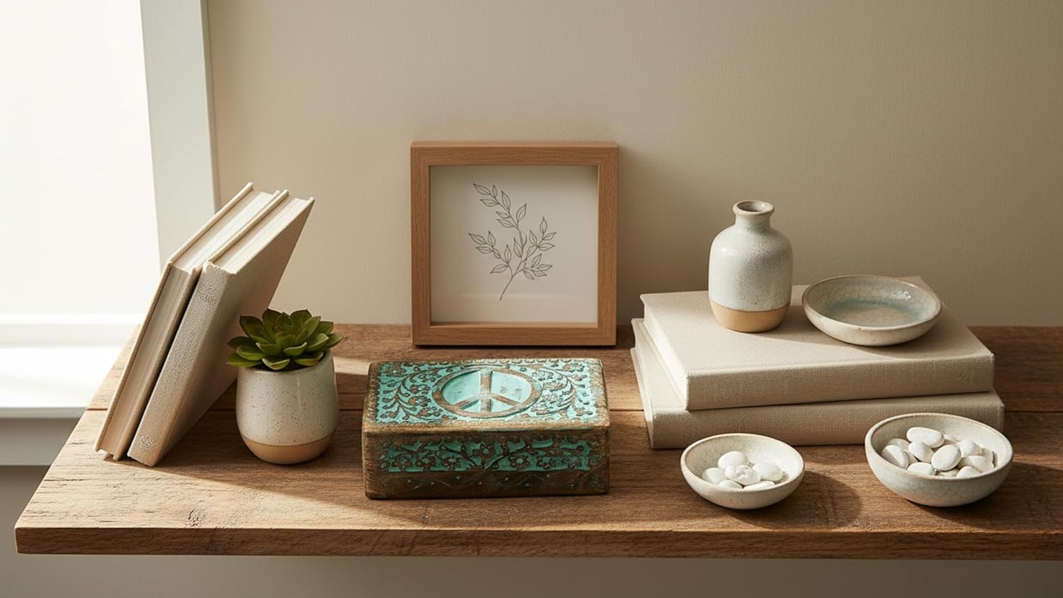 Great Birthday Gift Ideas Handmade Decorative Wooden Jewelry Box Jewelry Organizer Keepsake Box Treasure Chest Trinket Holder Watch Box Storage Box Anniversary Housewarming Gifts Women (Blue)