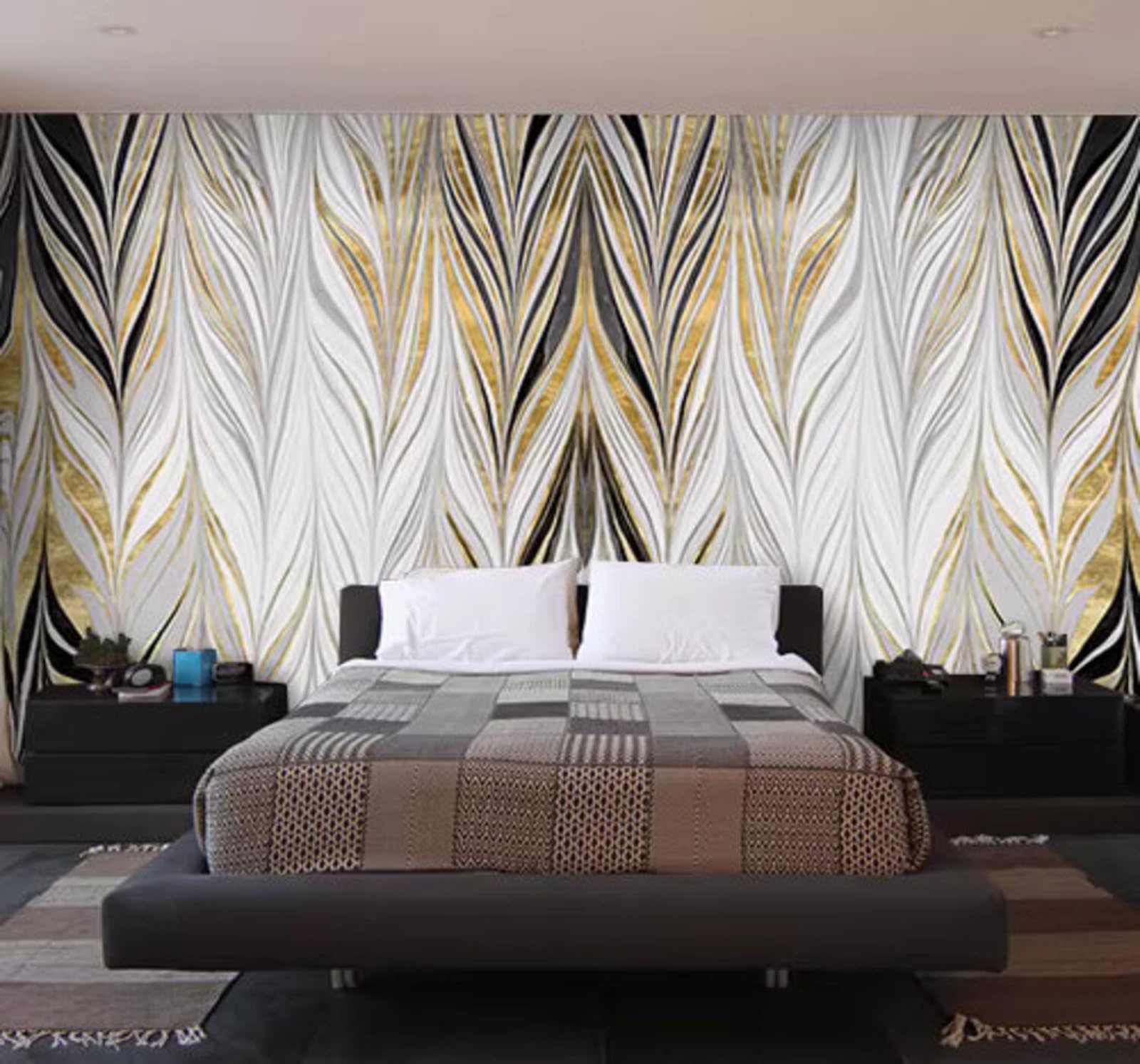 Affordable Luxury Abstract Texture Art Individuality 3D Wallpaper Easy Install Feature Office Living Room Sofa Bedroom TV Background Wall Decoration-350cm×256cm