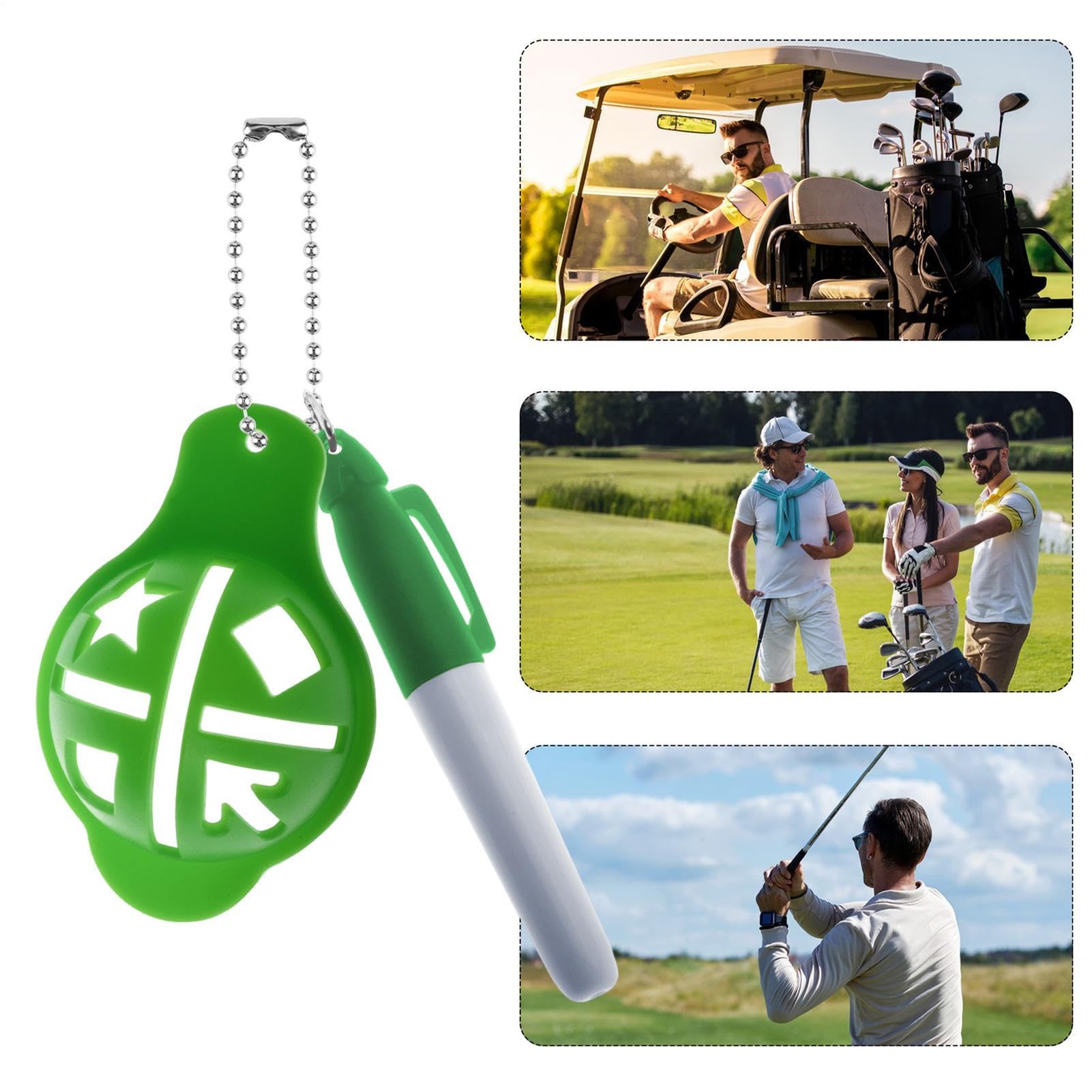 Marcador de Bolas de Golf Plantilla Sombrero Herramienta Marcar Identificar Golfistas