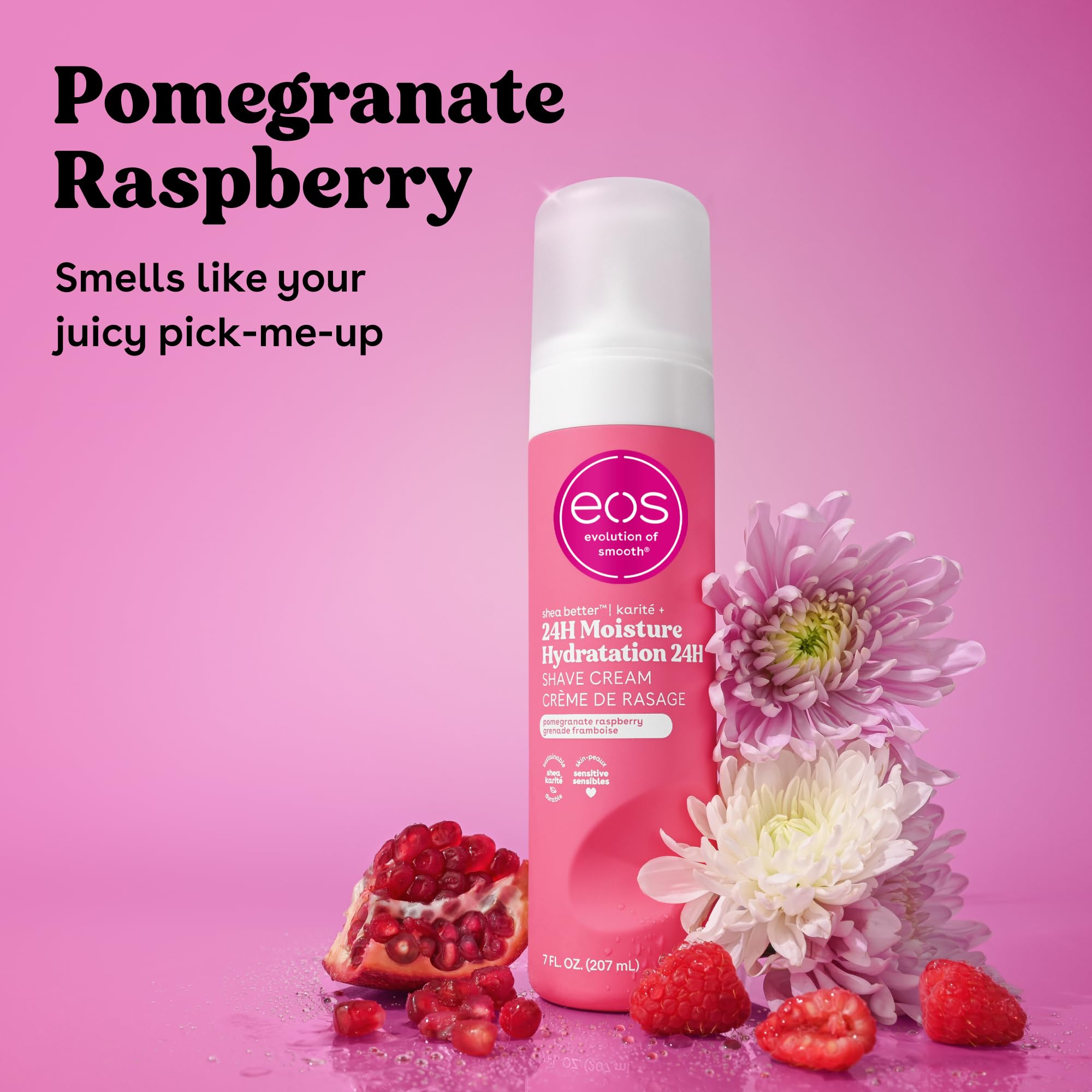 eos Shaving Cream - Pomegranate Raspberry, 2-Pack -2 eos Shaving Cream - Pomegranate Raspberry, 2-Pack -2