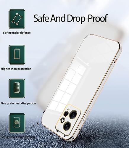 Miniatura 6 de Compatible con Redmi Note 12 4G Funda Silicona Rosa, Chapado para Xiaomi Redmi Note 12 4G Funda de teléfono a prueba de golpes Funda delgada y suave