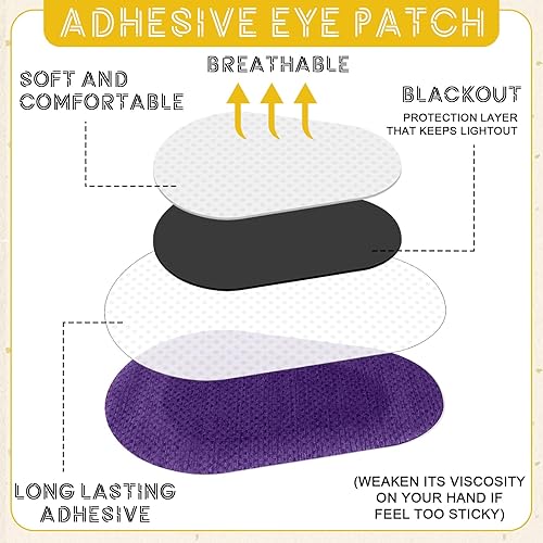 Miniatura 28 de Panitay 40 parches adhesivos para los ojos para adultos, desechables, transpirables, parches médicos para ambliopía, vendajes adhesivos sin látex