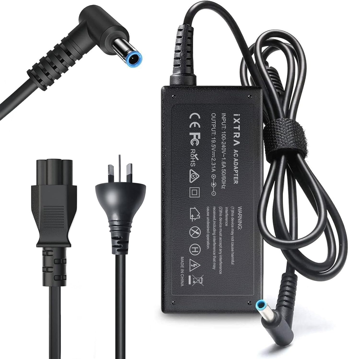 Gintai Origin Alimentation PC Chargeur 45W Ordinateur Portable Pour HP EliteBook, ProBook, Pavilion,Stream L25296-002 741727-001 721092-001 719309 TPN-CA14 Adaptateur Alimentation 19.5V (Charger