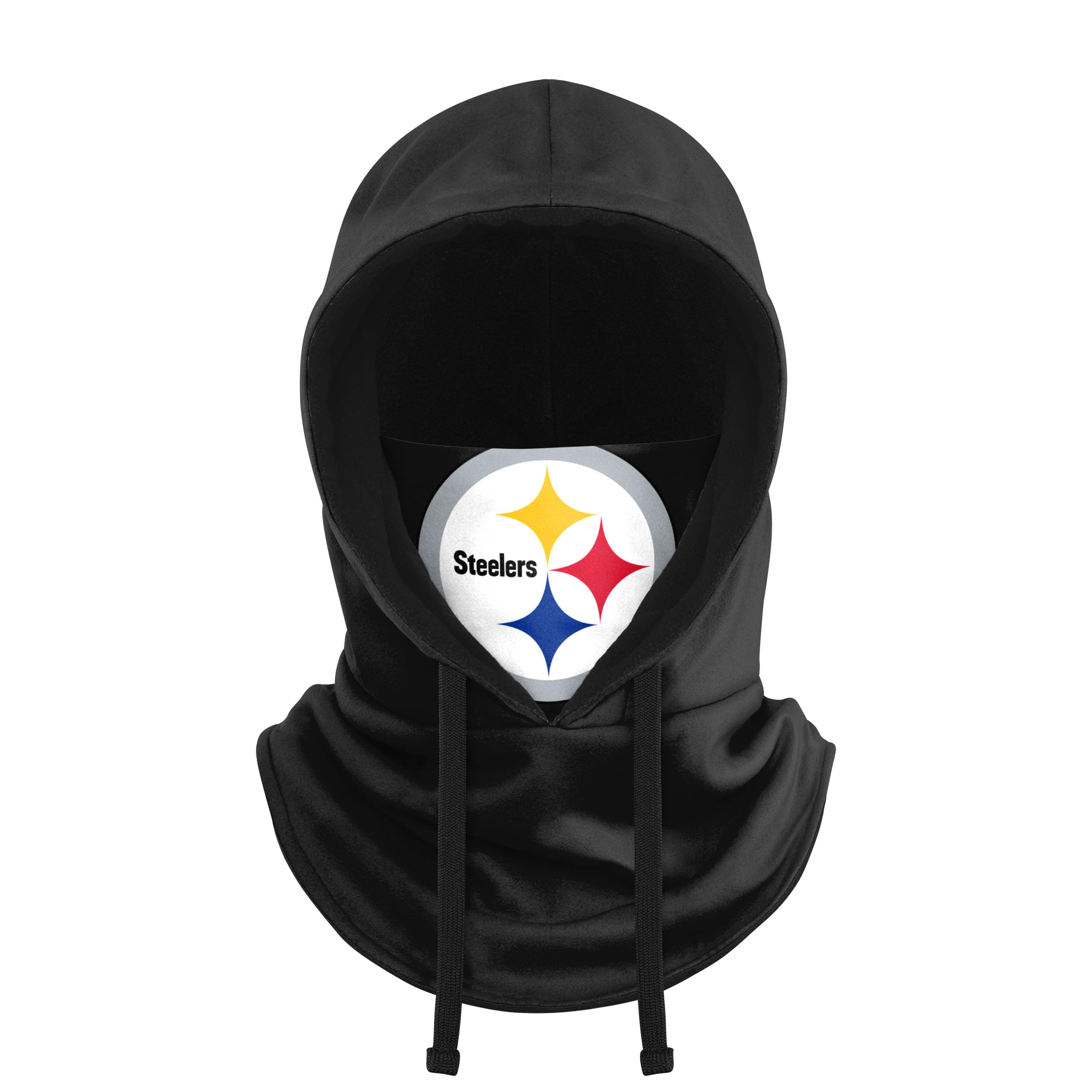 NFL Team Logo Black Drawstring Winter Cap Hooded Gaiter Balaclava Face Cover