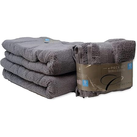 Charisma Plush Towels Bundle | Includes: 2 Luxury Bath Towels, Hand Towels & Washcloths | Quality, Ultra Soft Towel Set | 6 Pieces 
