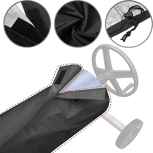 Miniatura 10 de Cubierta protectora de carrete solar para piscina, cubierta impermeable para carrete de piscina, cubierta de manta solar para piscinas de hasta 24