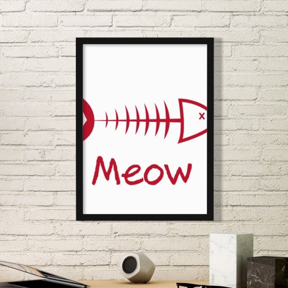 Peintures animaux poisson chat sticker mural pour salon moderne