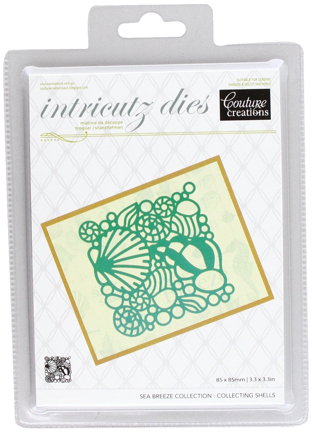 Couture CreationsSea Breeze Intricutz Die - Collecting Shells, Black