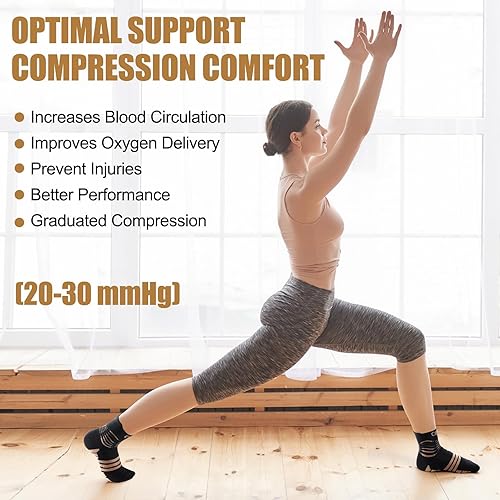 Miniatura 6 de NEENCA Calcetines de compresión de cobre, calcetines médicos de soporte de tobillo para recuperación de lesiones y alivio del dolor, protección