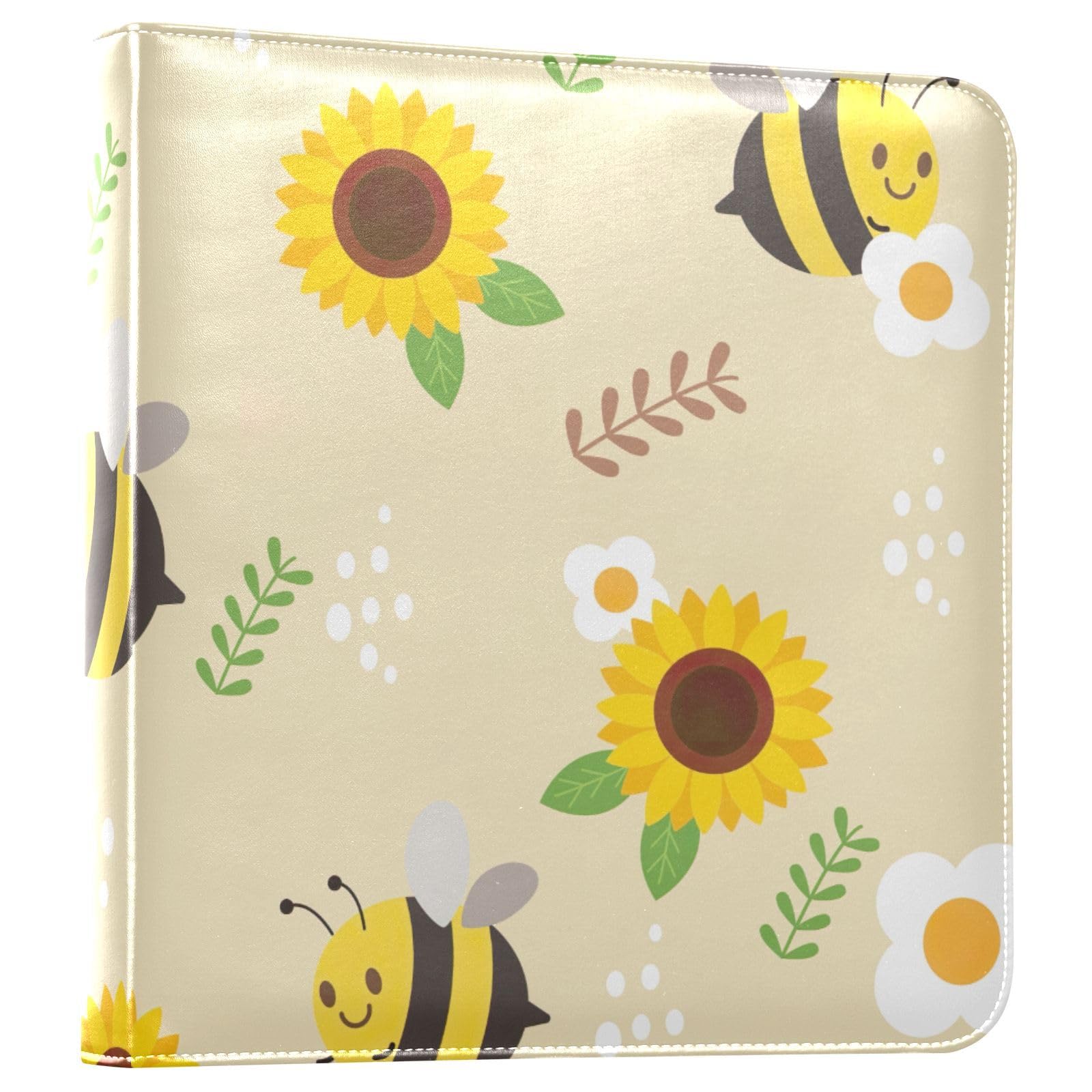 Bee słonecznik kwiat i biały album fotograficzny segregator fotoksiążki samoprzylepne album fotograficzny książka albumy obrazkowe dla wszystkich rozmiarów zdjęcia 15 x 20 cm