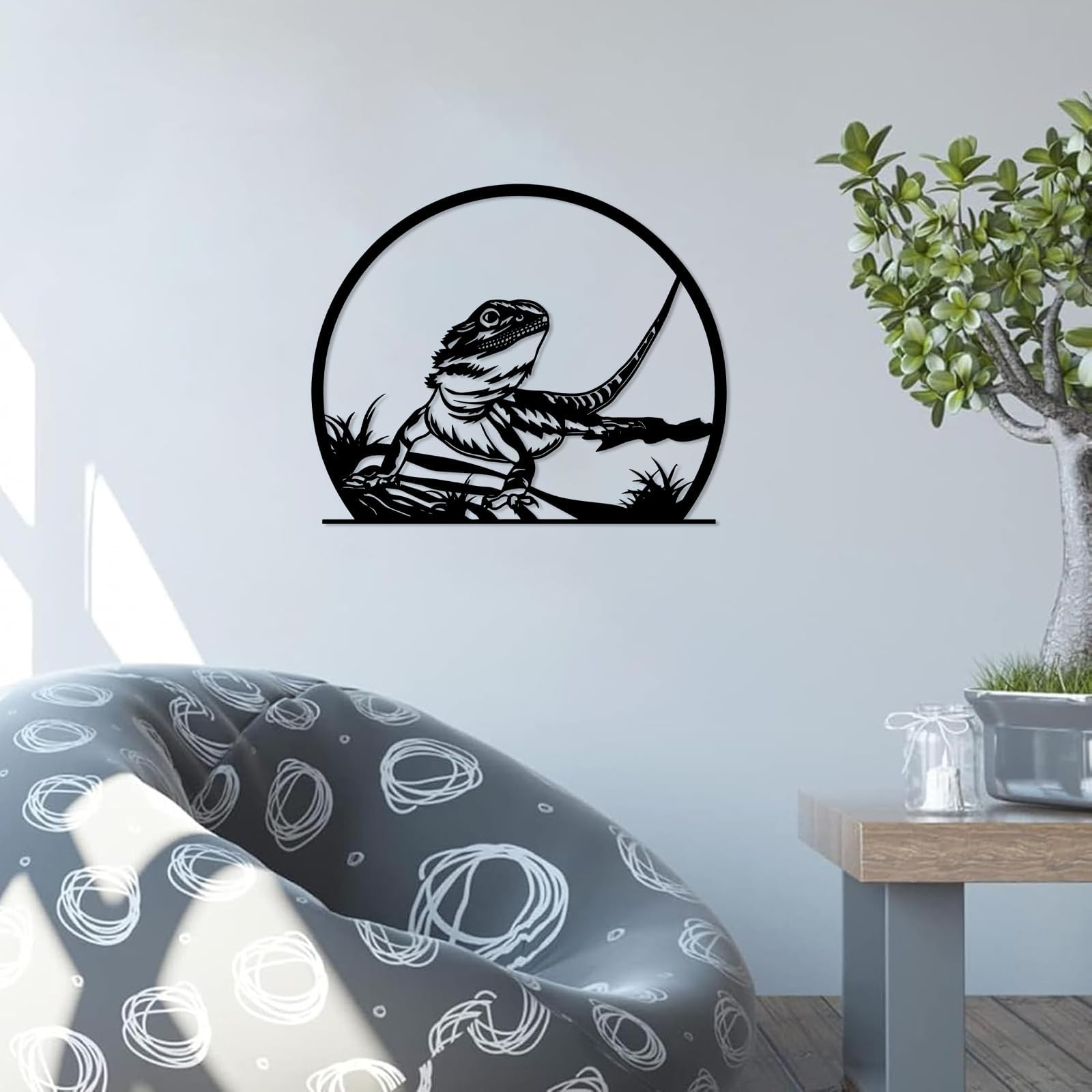Metalowa sztuka ścienna, stylowa wisząca ozdoba do domu (61 cm) | Metalowa sztuka ścienna dekoracja ścienna metalowa dekoracja zewnętrzna