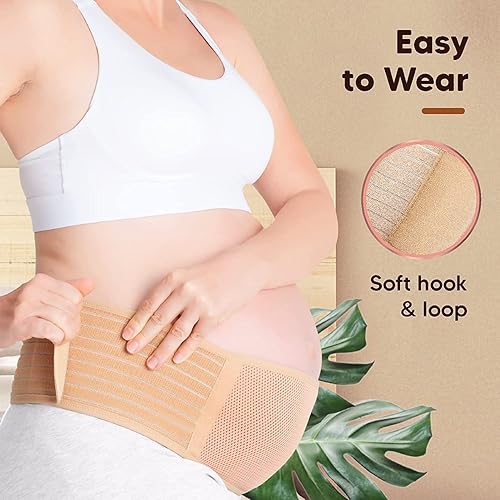 Miniatura 4 de sugfon Banda para el vientre de maternidad, cinturón de apoyo para embarazo, soporte transpirable para el vientre para mujeres embarazadas, cinturón