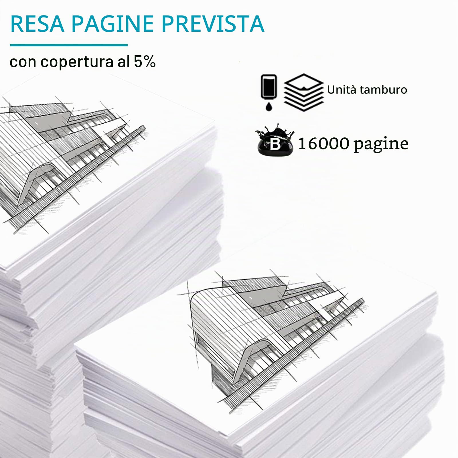 BeOne R406 CLT-R406/SEE CLT-R406 Unità Tamburo di Imaging Compatibile per Stampante Samsung C410W CF460FW C460W CLP-360 CLP-365 CLX-3305 CLP-365W CLX-3305FW CLX-3300 CLX-3305FN CLX-3305W CLX-3305N