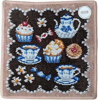 (フェイラー)FEILER スウィートトリート ハンカチ 25cm×25cm コットン ダークブラウン/茶 フェイラージャパン SWEET TREAT