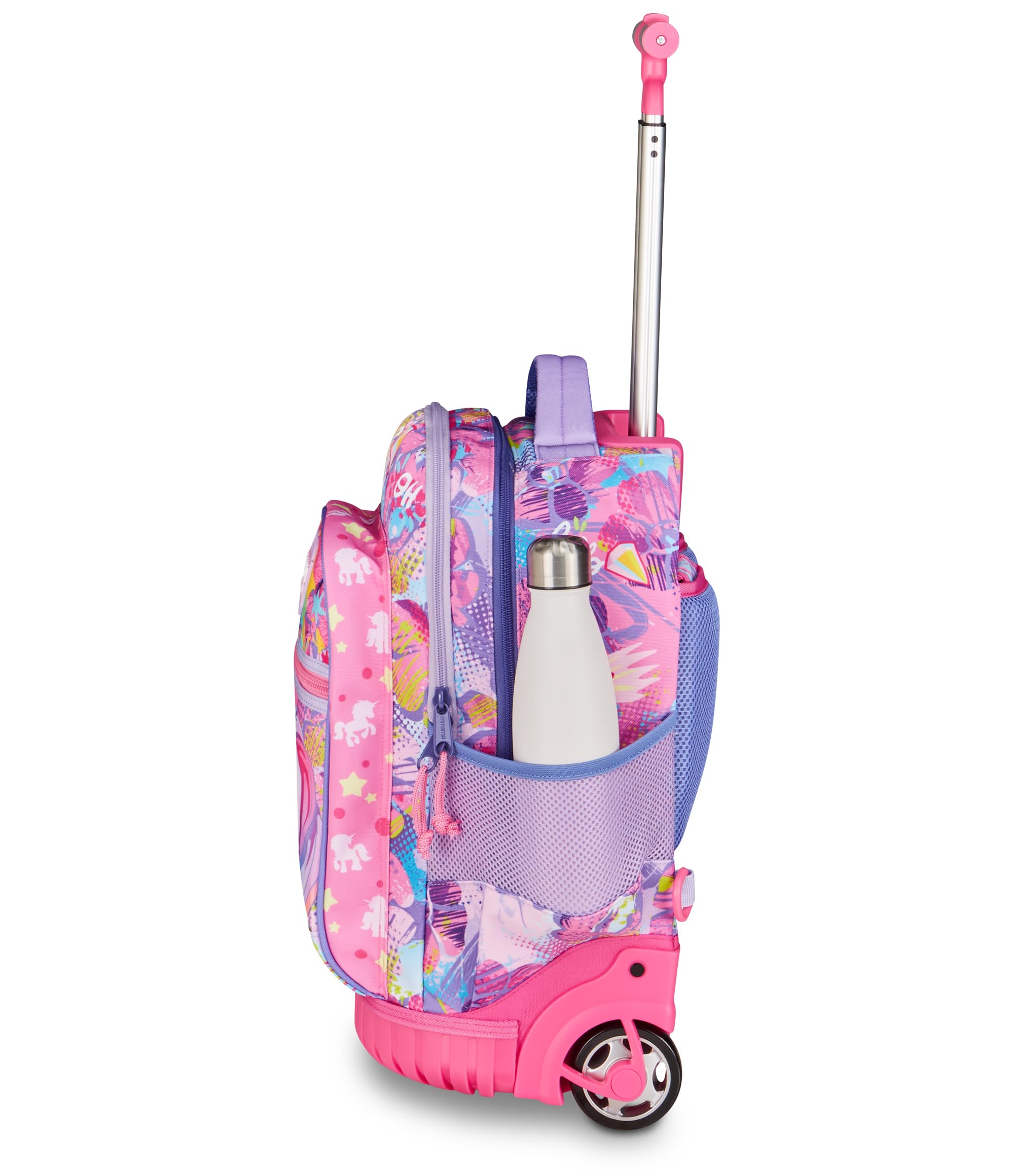 Mitama Trolley Run Extra FAIRYUNICORN, 33 Lt, Doppio Scomparto, Viola, Tasche multi funzione, bambina, Scuola elementare e media, Tempo libero e viaggi