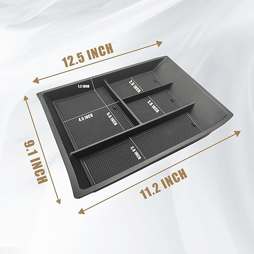 Miniatura 5 de Organizador de consola central inferior compatible con Volkswagen Atlas y Cross Sport 2024, accesorios interiores, bandeja de almacenamiento