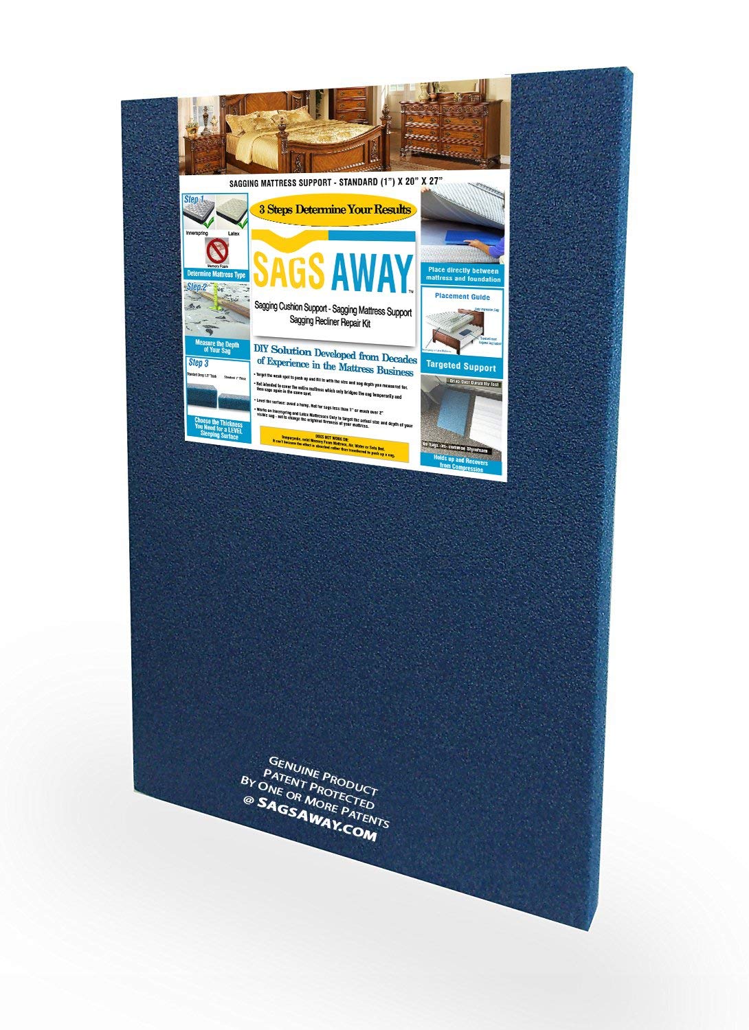 Sagging Mattress Support Bed Helper (Standard) No Sags by No Sags